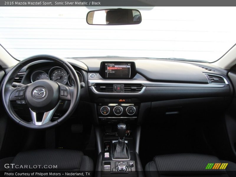 Sonic Silver Metallic / Black 2016 Mazda Mazda6 Sport