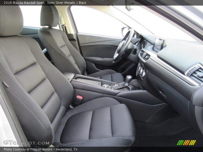 Sonic Silver Metallic / Black 2016 Mazda Mazda6 Sport
