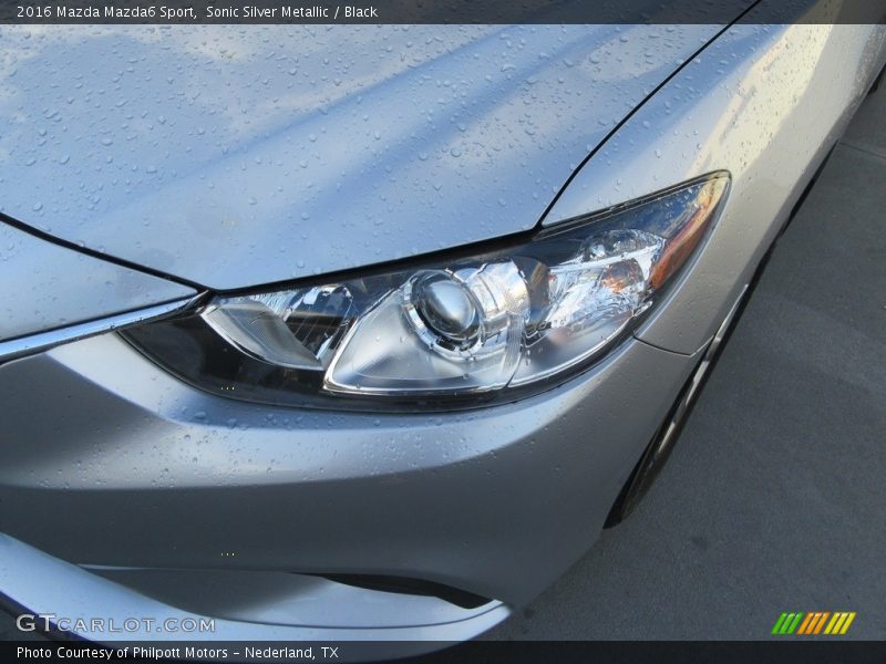 Sonic Silver Metallic / Black 2016 Mazda Mazda6 Sport