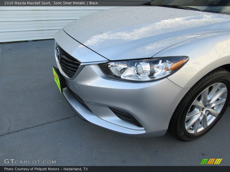 Sonic Silver Metallic / Black 2016 Mazda Mazda6 Sport