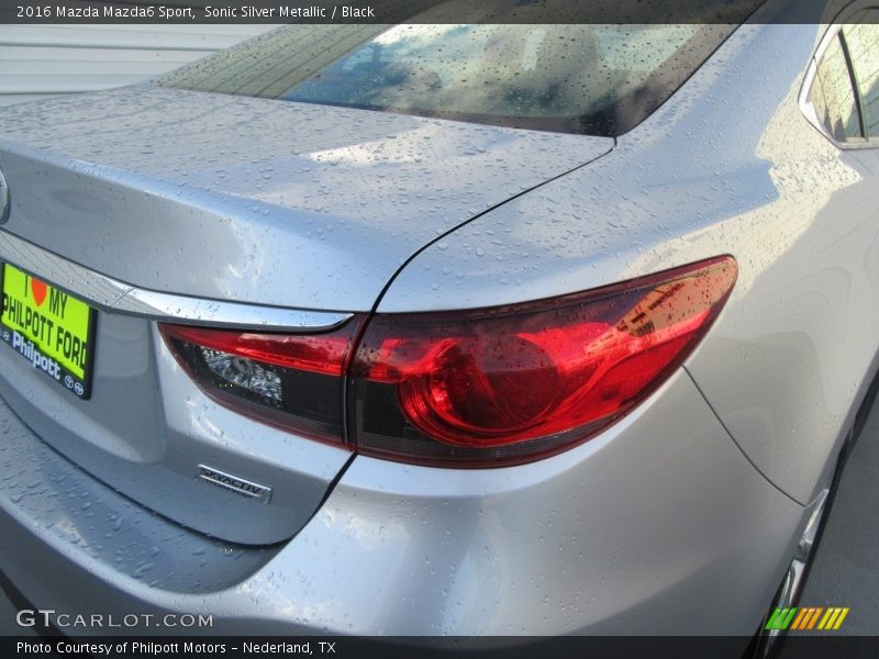 Sonic Silver Metallic / Black 2016 Mazda Mazda6 Sport