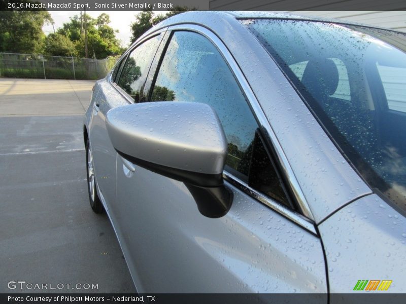 Sonic Silver Metallic / Black 2016 Mazda Mazda6 Sport