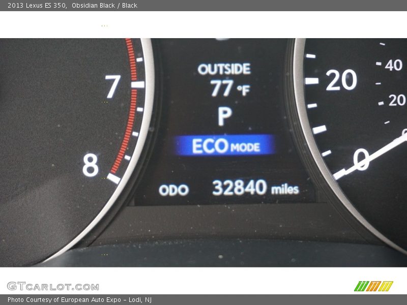 Obsidian Black / Black 2013 Lexus ES 350