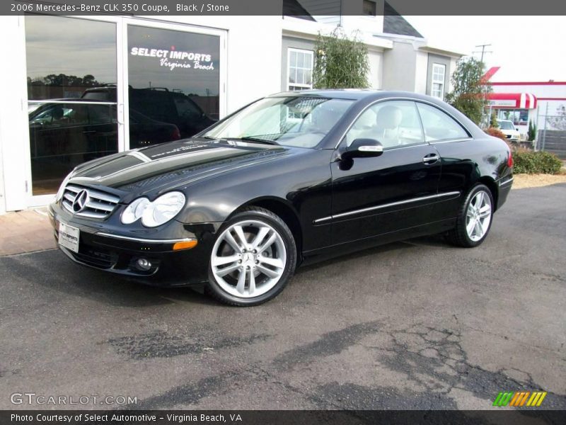 Black / Stone 2006 Mercedes-Benz CLK 350 Coupe