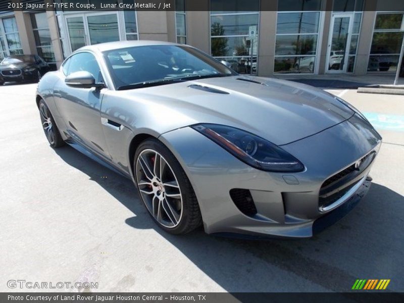 Lunar Grey Metallic / Jet 2015 Jaguar F-TYPE R Coupe