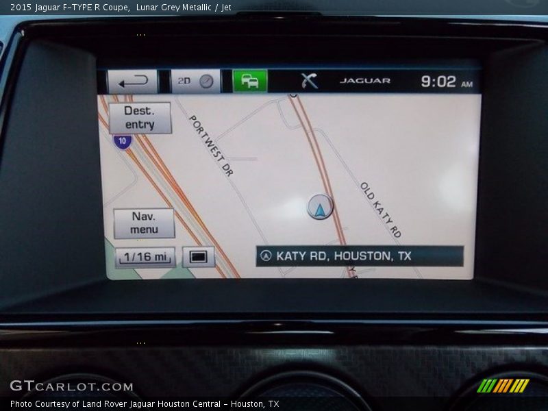 Navigation of 2015 F-TYPE R Coupe