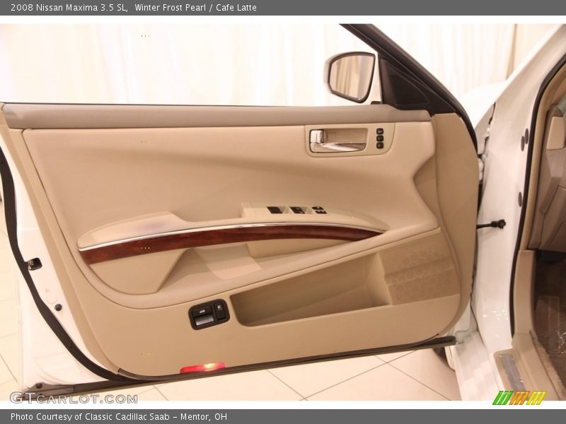 Winter Frost Pearl / Cafe Latte 2008 Nissan Maxima 3.5 SL