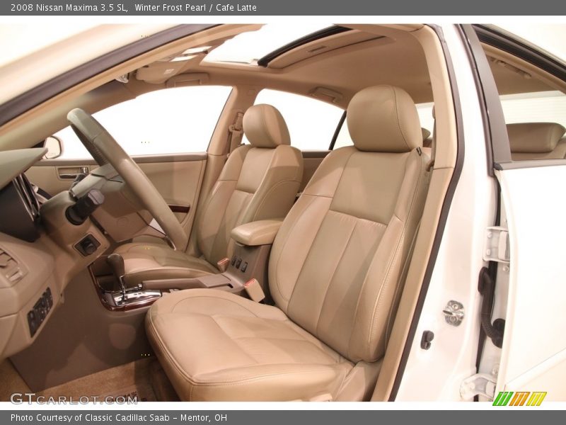 Winter Frost Pearl / Cafe Latte 2008 Nissan Maxima 3.5 SL