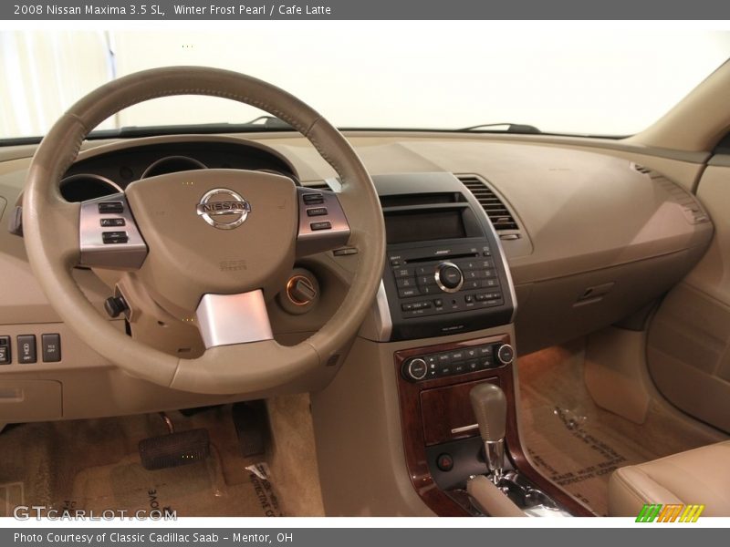 Winter Frost Pearl / Cafe Latte 2008 Nissan Maxima 3.5 SL