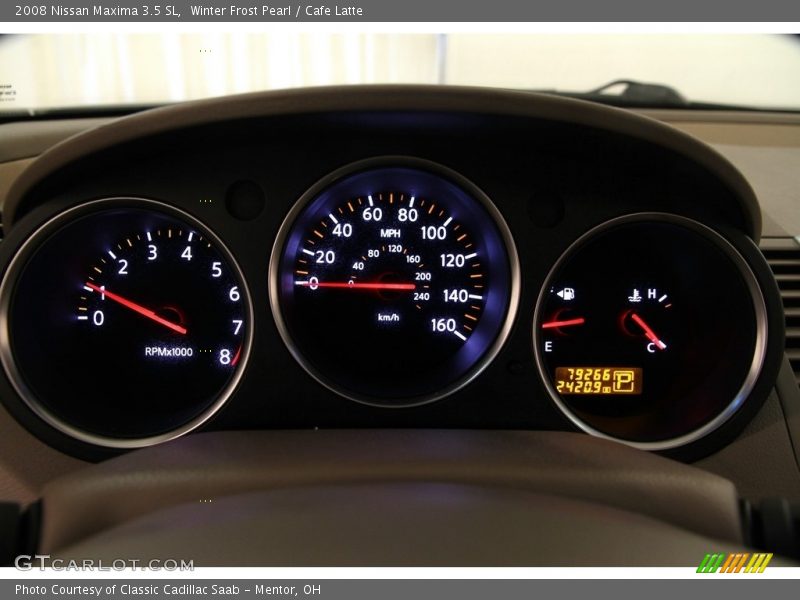Winter Frost Pearl / Cafe Latte 2008 Nissan Maxima 3.5 SL