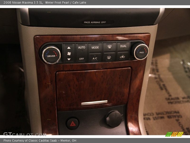 Winter Frost Pearl / Cafe Latte 2008 Nissan Maxima 3.5 SL