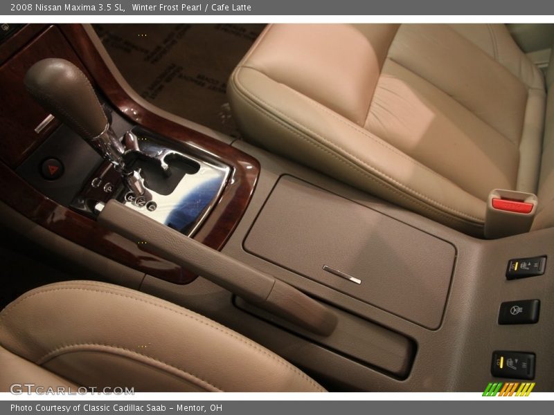 Winter Frost Pearl / Cafe Latte 2008 Nissan Maxima 3.5 SL