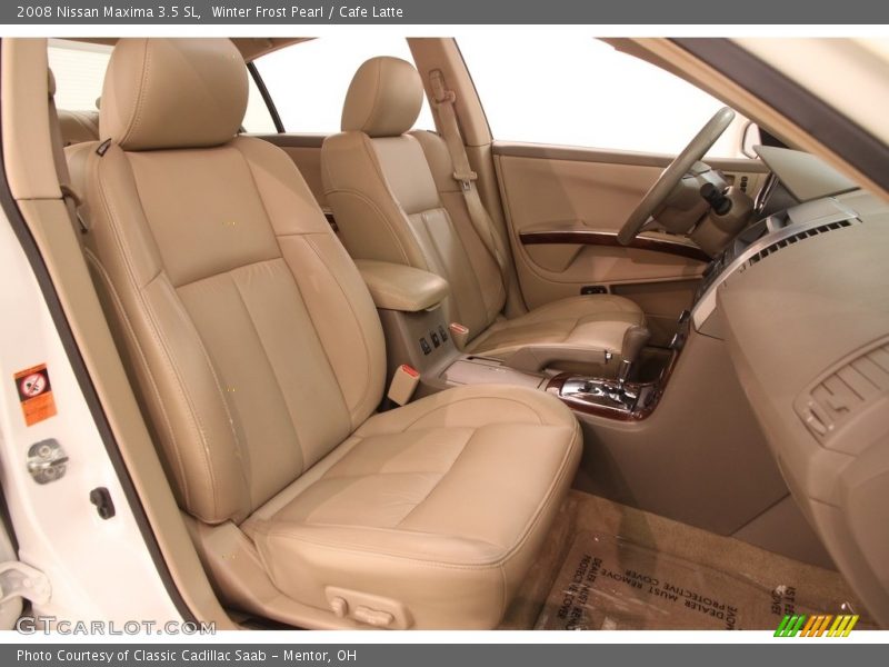 Winter Frost Pearl / Cafe Latte 2008 Nissan Maxima 3.5 SL