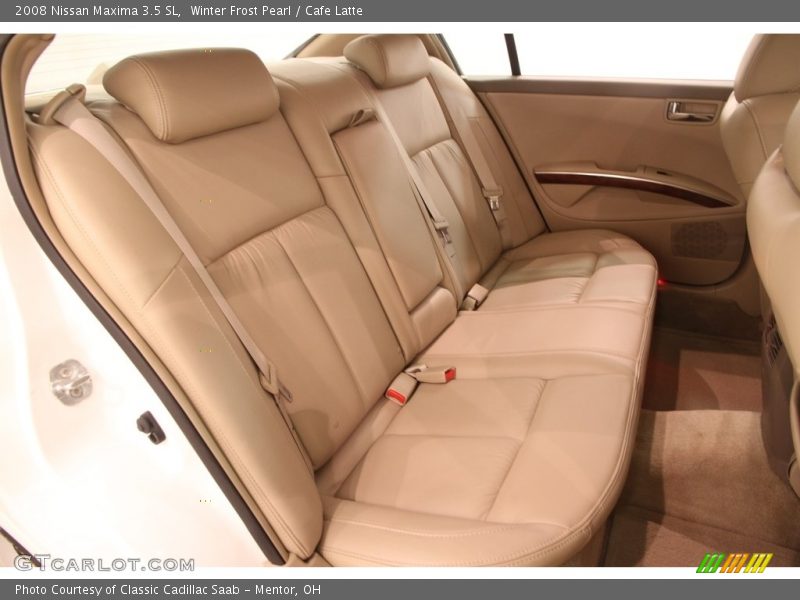 Winter Frost Pearl / Cafe Latte 2008 Nissan Maxima 3.5 SL