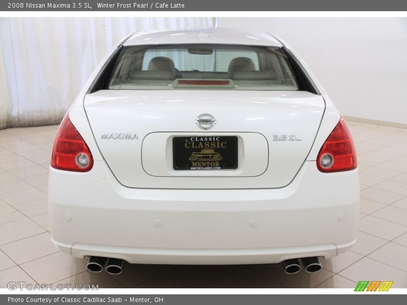 Winter Frost Pearl / Cafe Latte 2008 Nissan Maxima 3.5 SL