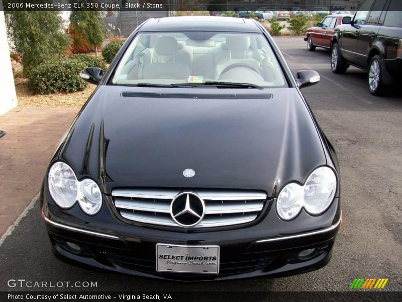 Black / Stone 2006 Mercedes-Benz CLK 350 Coupe