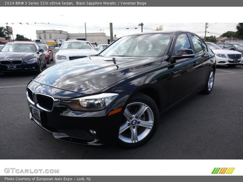 Black Sapphire Metallic / Venetian Beige 2014 BMW 3 Series 320i xDrive Sedan