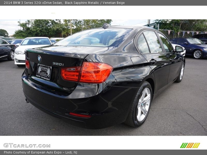 Black Sapphire Metallic / Venetian Beige 2014 BMW 3 Series 320i xDrive Sedan