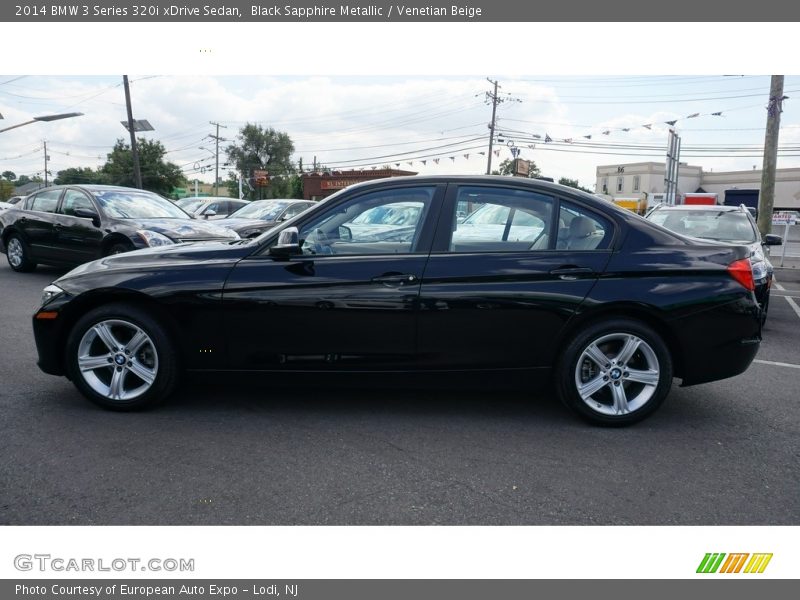 Black Sapphire Metallic / Venetian Beige 2014 BMW 3 Series 320i xDrive Sedan