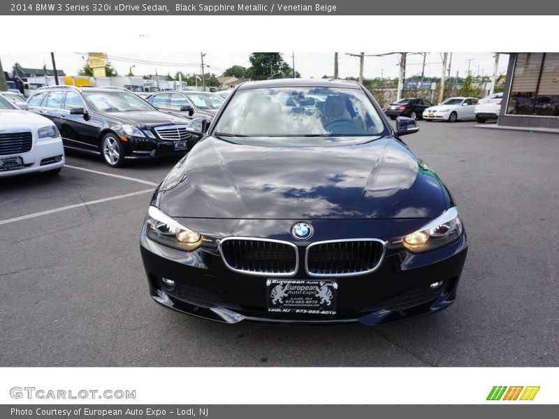 Black Sapphire Metallic / Venetian Beige 2014 BMW 3 Series 320i xDrive Sedan