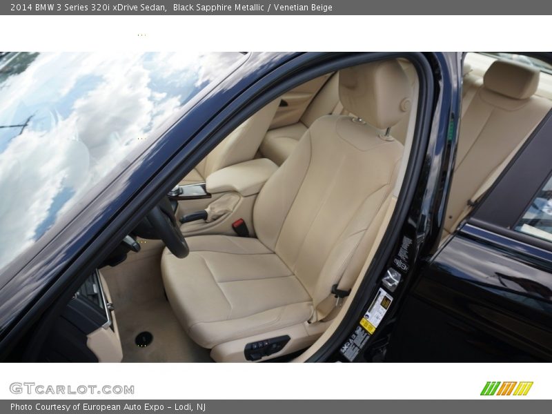 Black Sapphire Metallic / Venetian Beige 2014 BMW 3 Series 320i xDrive Sedan