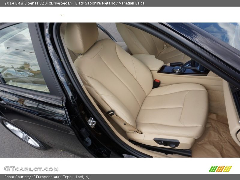 Black Sapphire Metallic / Venetian Beige 2014 BMW 3 Series 320i xDrive Sedan