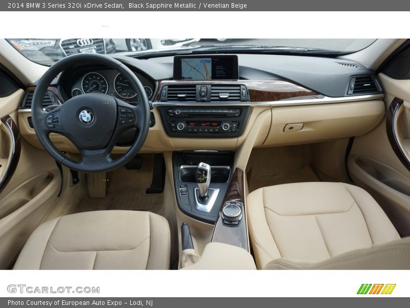 Black Sapphire Metallic / Venetian Beige 2014 BMW 3 Series 320i xDrive Sedan
