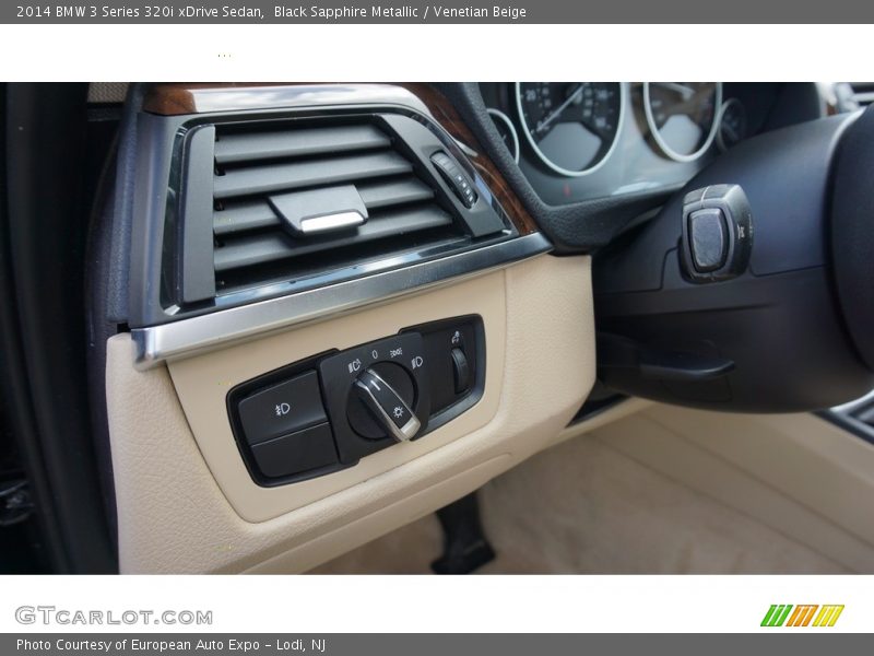 Black Sapphire Metallic / Venetian Beige 2014 BMW 3 Series 320i xDrive Sedan