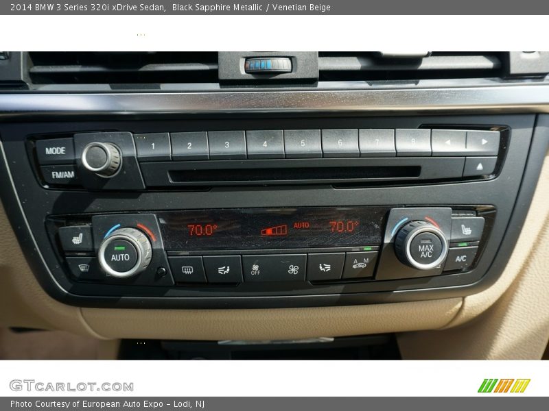 Black Sapphire Metallic / Venetian Beige 2014 BMW 3 Series 320i xDrive Sedan