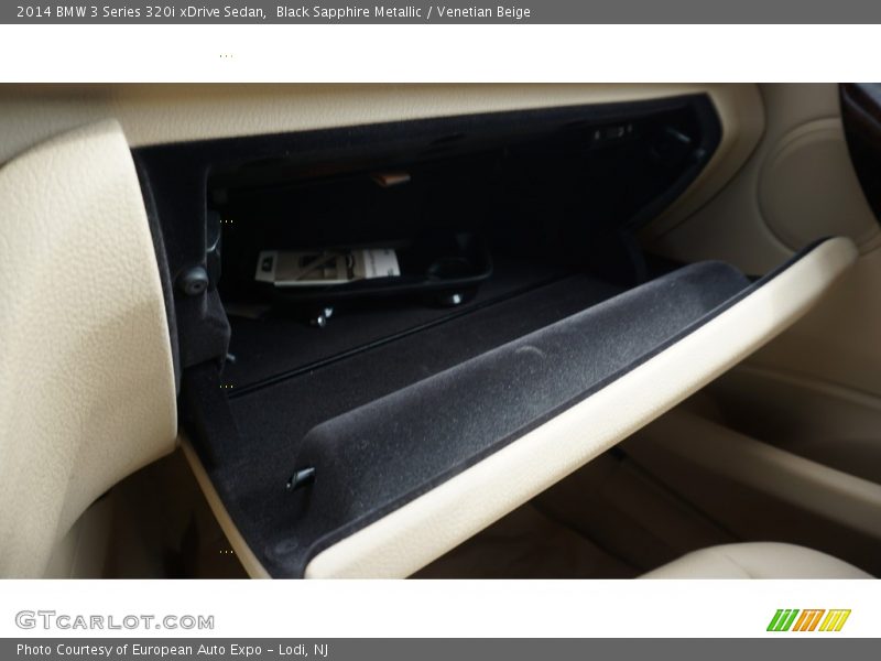 Black Sapphire Metallic / Venetian Beige 2014 BMW 3 Series 320i xDrive Sedan