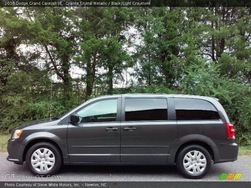 Granite Crystal Metallic / Black/Light Graystone 2016 Dodge Grand Caravan SE