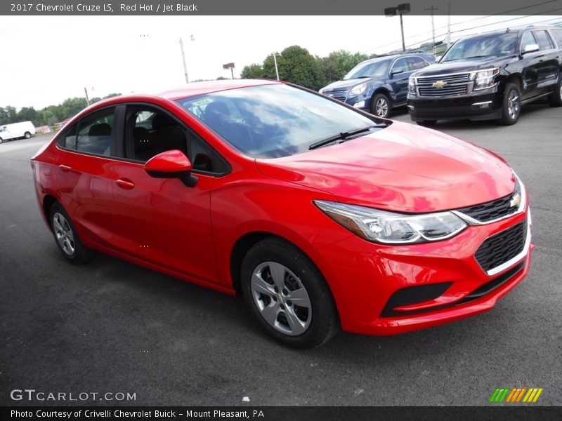 Red Hot / Jet Black 2017 Chevrolet Cruze LS