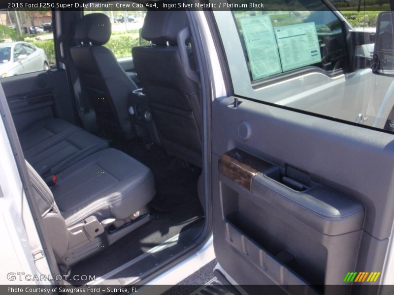 Ingot Silver Metallic / Platinum Black 2016 Ford F250 Super Duty Platinum Crew Cab 4x4