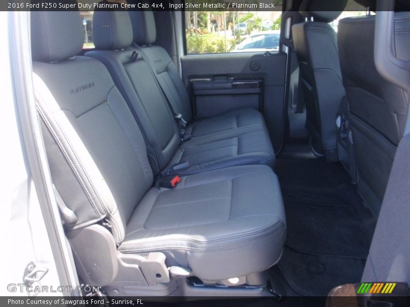 Ingot Silver Metallic / Platinum Black 2016 Ford F250 Super Duty Platinum Crew Cab 4x4