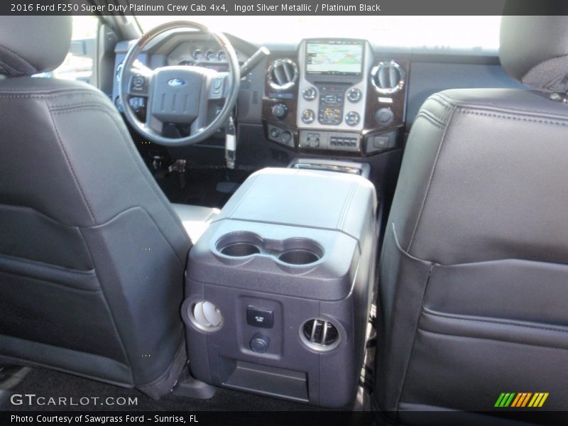 Ingot Silver Metallic / Platinum Black 2016 Ford F250 Super Duty Platinum Crew Cab 4x4