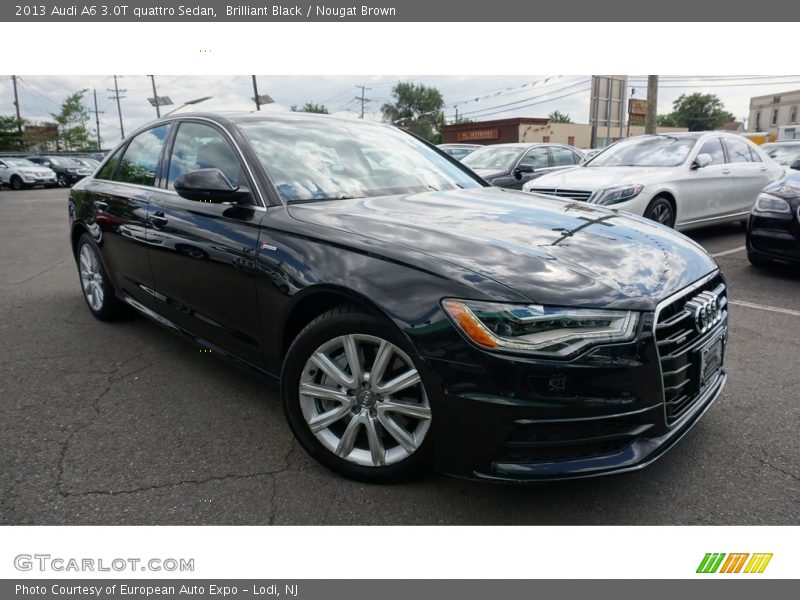 Brilliant Black / Nougat Brown 2013 Audi A6 3.0T quattro Sedan