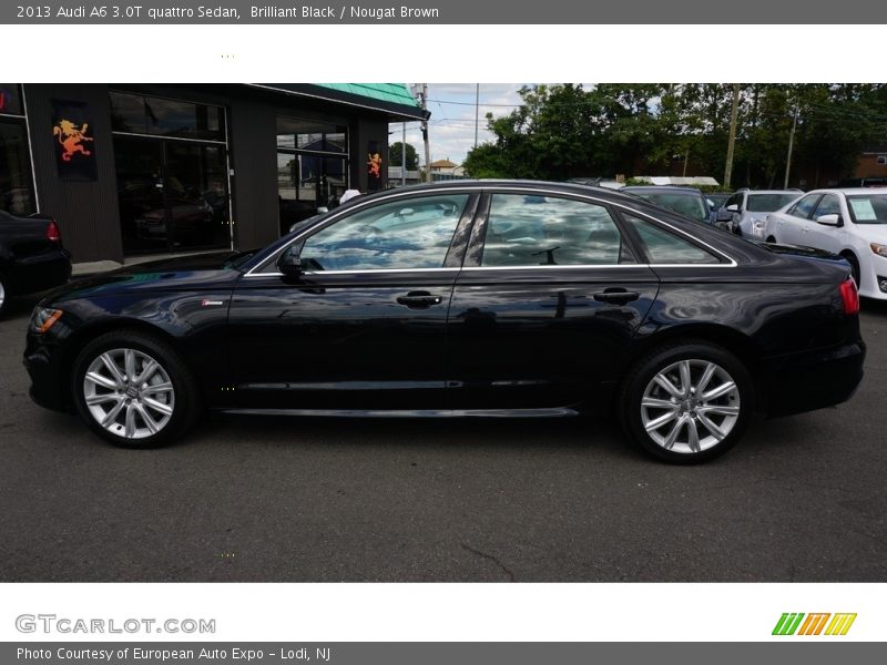 Brilliant Black / Nougat Brown 2013 Audi A6 3.0T quattro Sedan