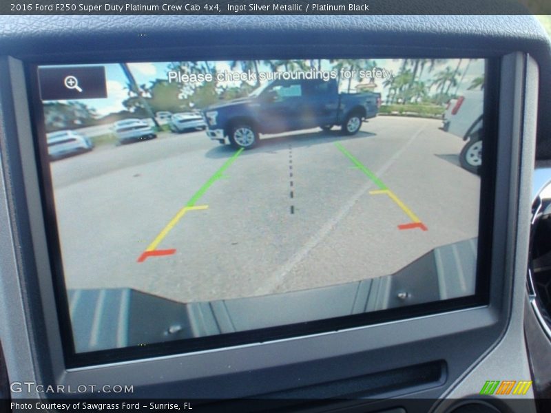 Ingot Silver Metallic / Platinum Black 2016 Ford F250 Super Duty Platinum Crew Cab 4x4