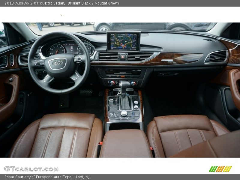 Brilliant Black / Nougat Brown 2013 Audi A6 3.0T quattro Sedan