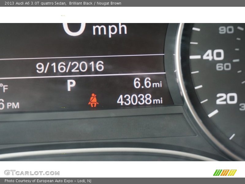 Brilliant Black / Nougat Brown 2013 Audi A6 3.0T quattro Sedan