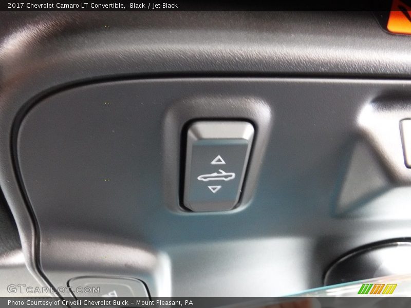 Black / Jet Black 2017 Chevrolet Camaro LT Convertible