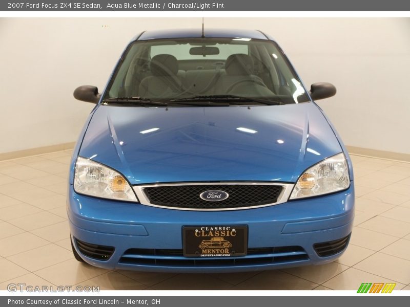 Aqua Blue Metallic / Charcoal/Light Flint 2007 Ford Focus ZX4 SE Sedan