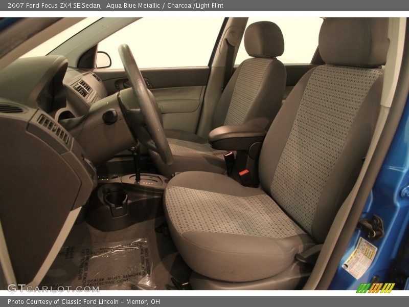 Aqua Blue Metallic / Charcoal/Light Flint 2007 Ford Focus ZX4 SE Sedan
