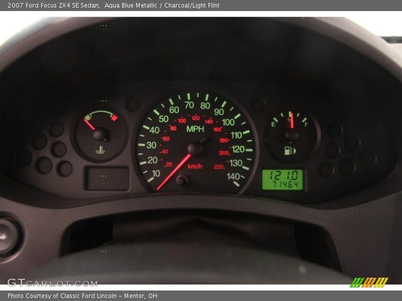 Aqua Blue Metallic / Charcoal/Light Flint 2007 Ford Focus ZX4 SE Sedan