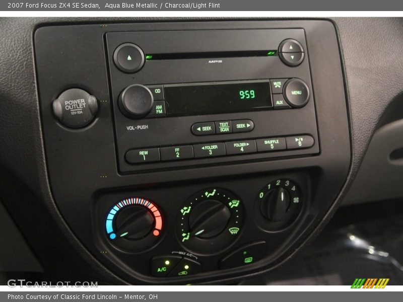 Aqua Blue Metallic / Charcoal/Light Flint 2007 Ford Focus ZX4 SE Sedan
