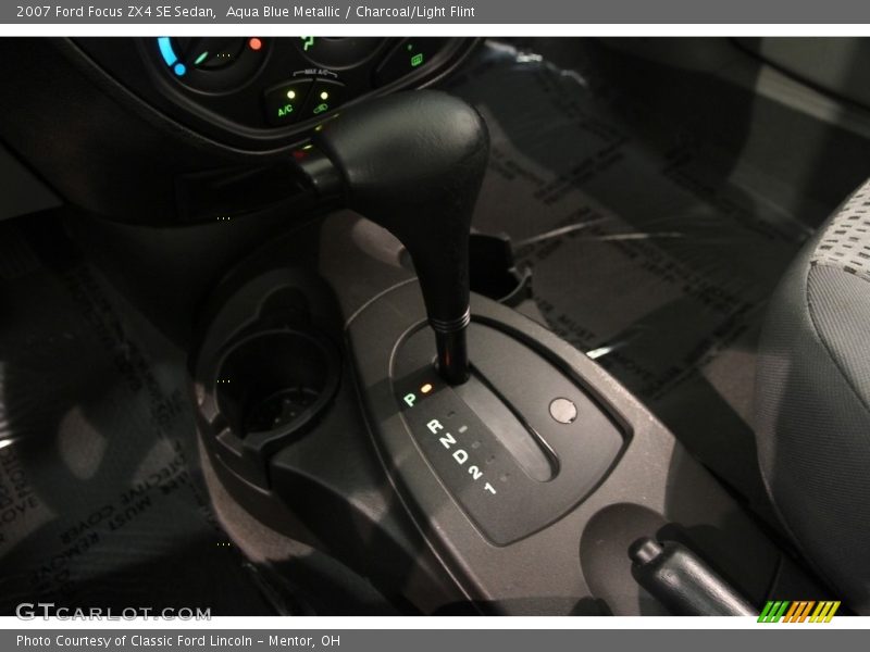 Aqua Blue Metallic / Charcoal/Light Flint 2007 Ford Focus ZX4 SE Sedan