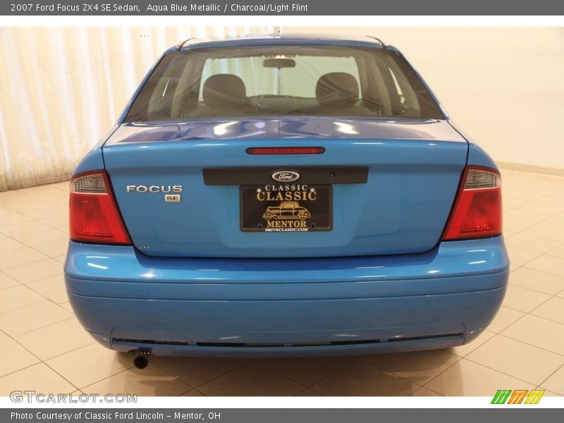 Aqua Blue Metallic / Charcoal/Light Flint 2007 Ford Focus ZX4 SE Sedan