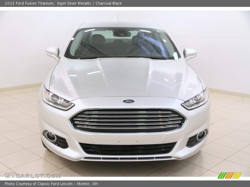 Ingot Silver Metallic / Charcoal Black 2013 Ford Fusion Titanium
