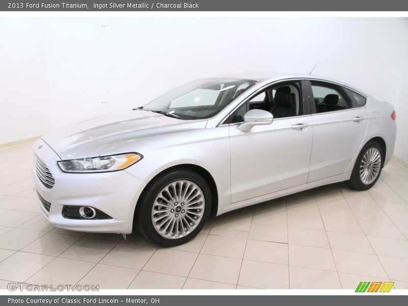 Ingot Silver Metallic / Charcoal Black 2013 Ford Fusion Titanium
