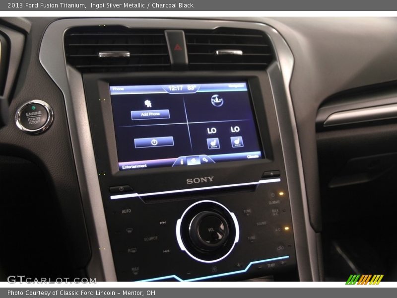 Ingot Silver Metallic / Charcoal Black 2013 Ford Fusion Titanium